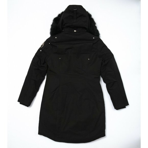 Moose Knuckles Shearling Stirling Black Parka - Picture 4 of 6
